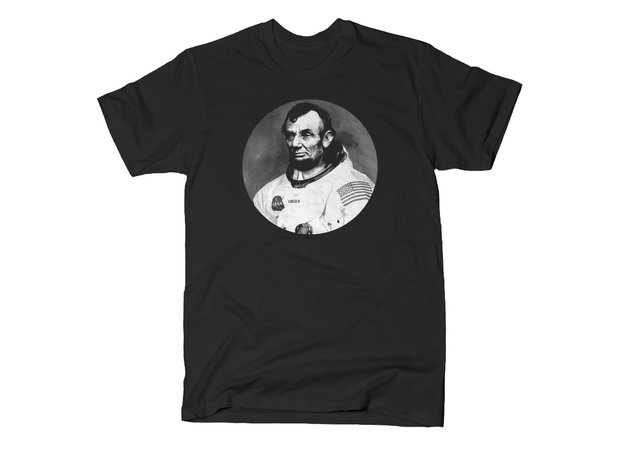 Abestronaut Abraham Lincoln Astronaut T-Shirt